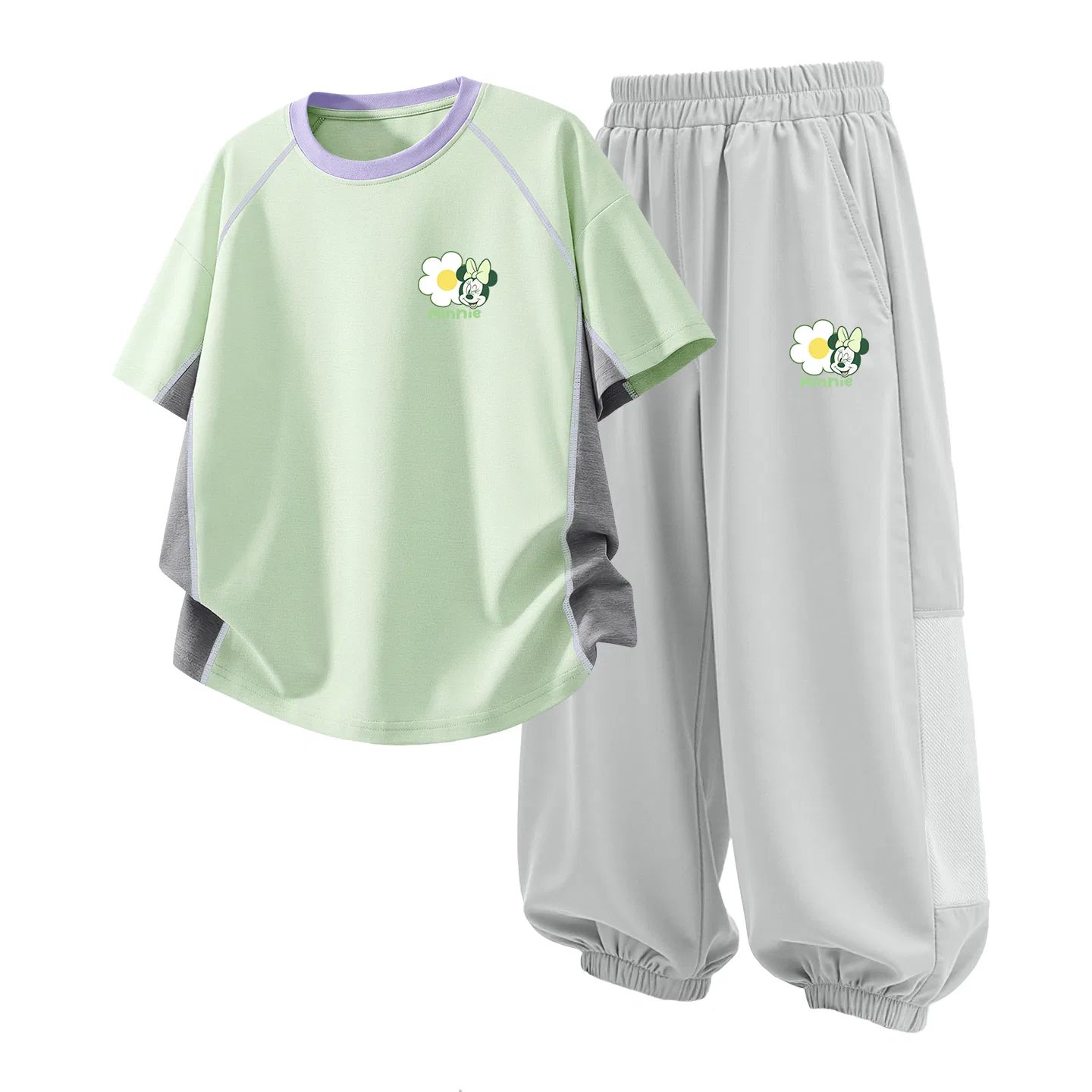 Детский спортивный костюм Casual Sportswear 2 Piece Set Disney, Di Fe Kissy K Purple+Di Fe Kissy K Rose Purple — фото 4