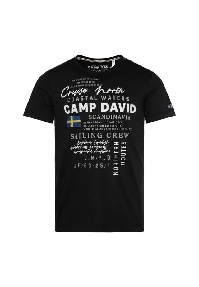 

Футболка с коротким рукавом Cruise North Camp David, черный
