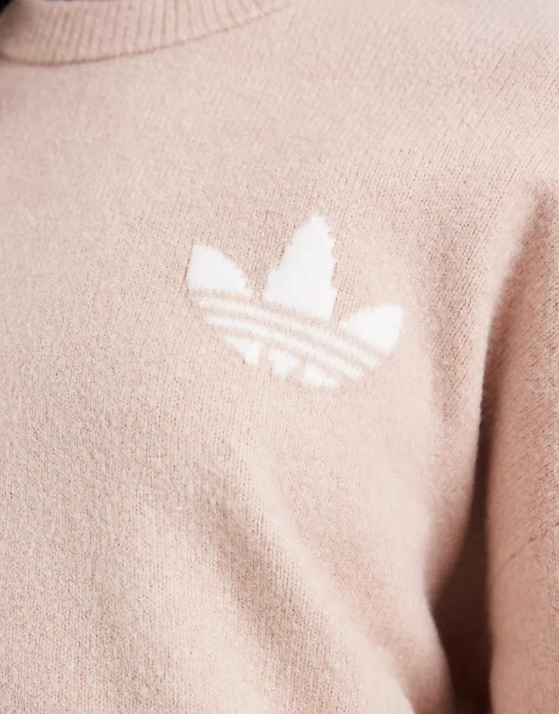 Вязаный джемпер Adidas Originals, Taupe — фото 2