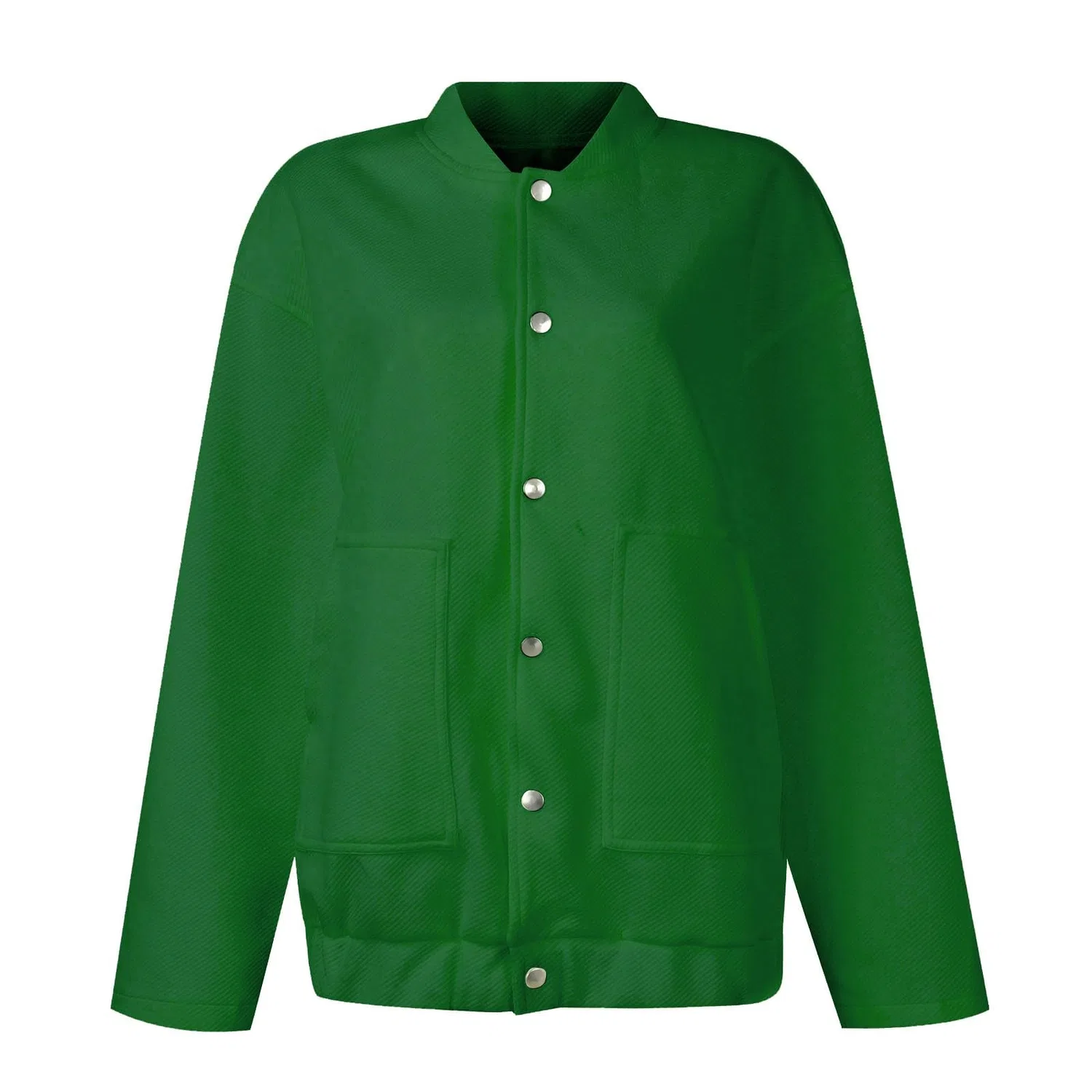 Женская куртка-бомбер с длинным рукавом Varsity Jacket, Verde — фото 2