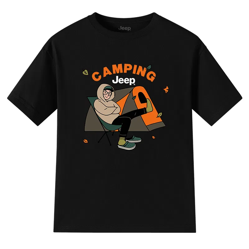 Детская футболка для девочек хлопковая Jeep, Clear Sky Pink — фото 4