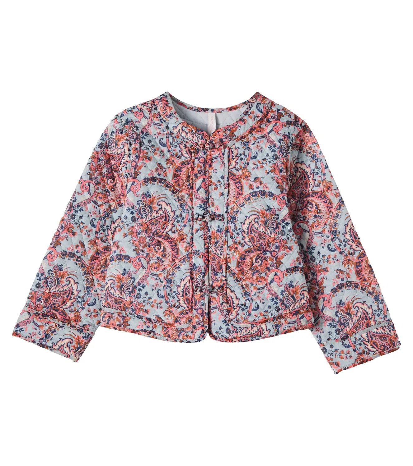 Легкая куртка с узором пейсли Zimmermann Kids, синий