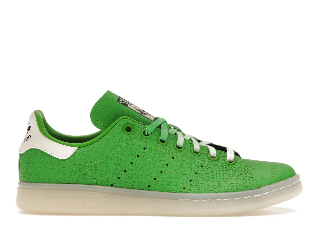 Детские кроссовки с принтом Rex the Dinosaur Adidas Stan Smith, Off White/Pantone/Core Black