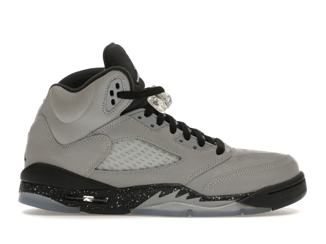 Детские кроссовки Lifestyle с нубуком Jordan 5 Retro, Grey/Black