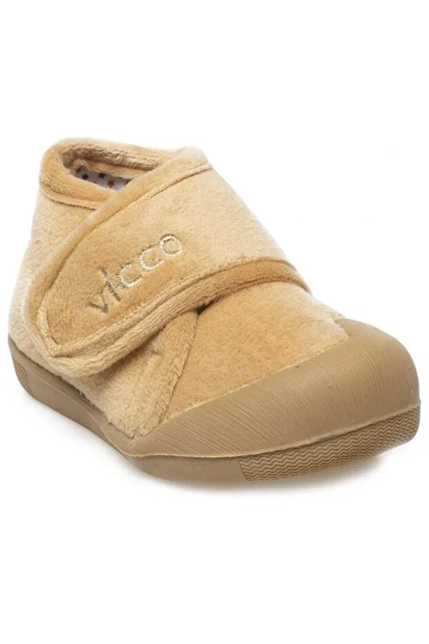 Детские тапочки для девочек с липучкой Vicco, 15 Bej