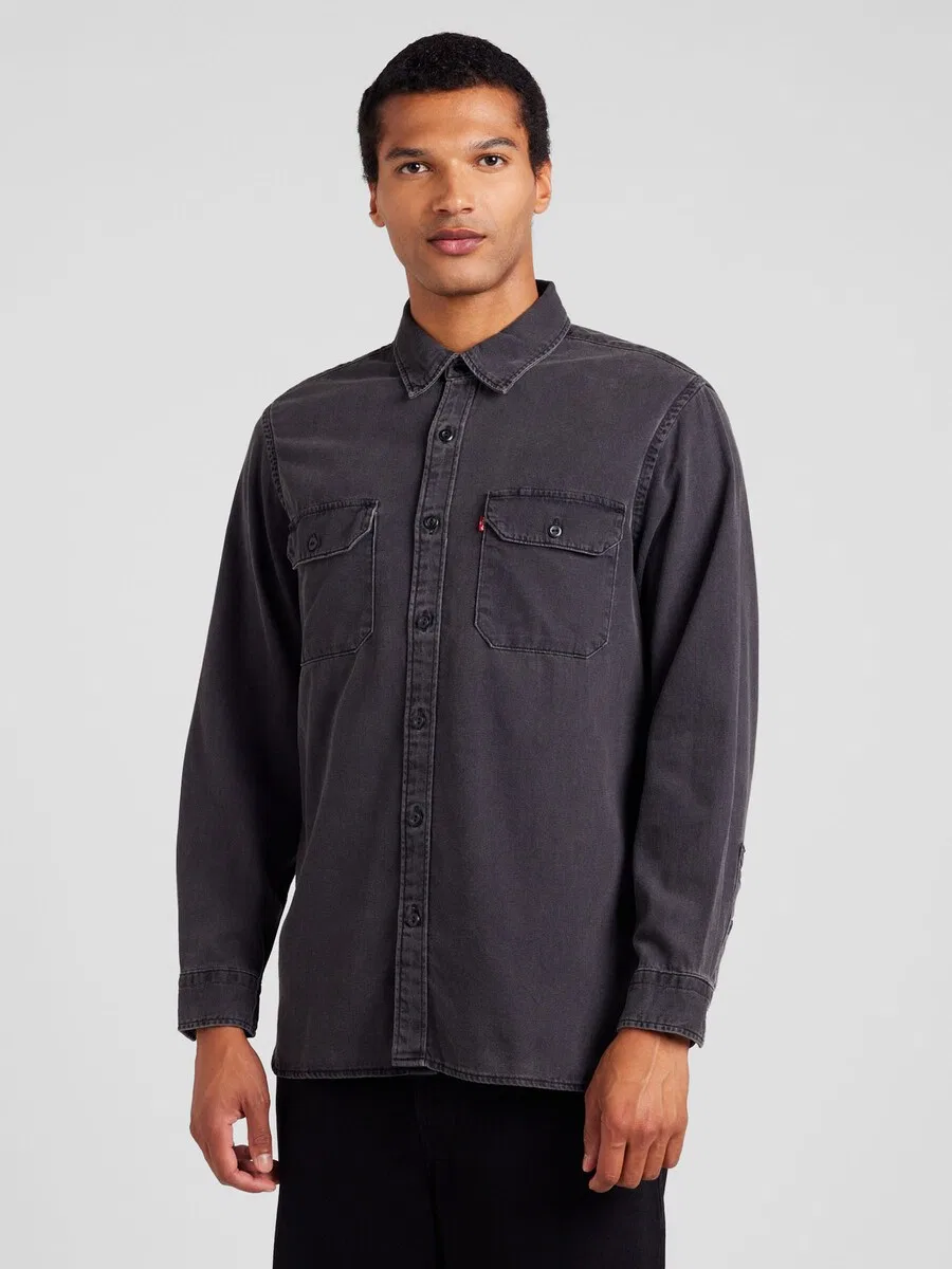 Рубашка LEVI'S Regular fit на пуговицах, модель 'JACKSON WORKER', темно-серый — фото 3