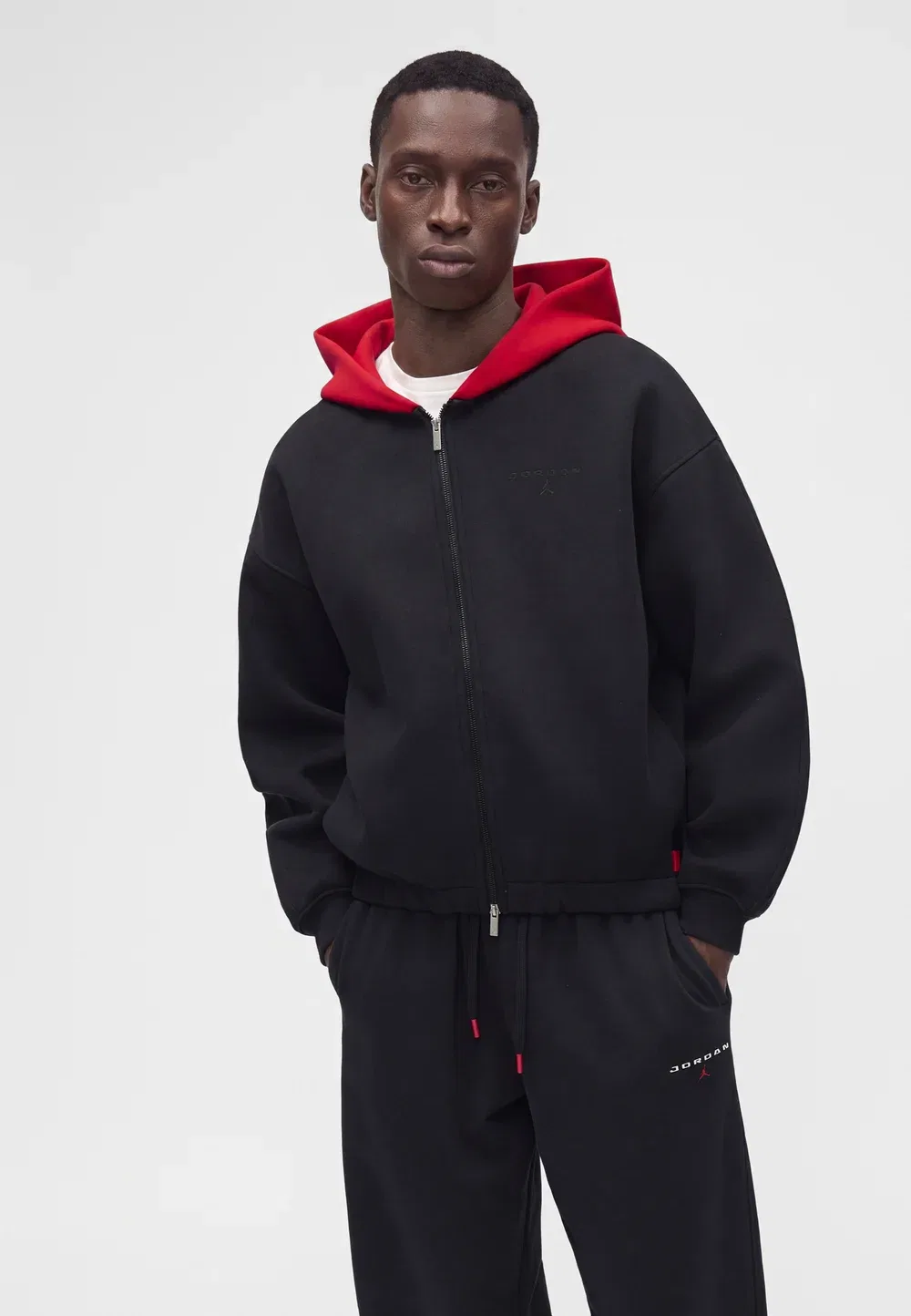Летняя куртка Jordan, Black/University Red — фото 4
