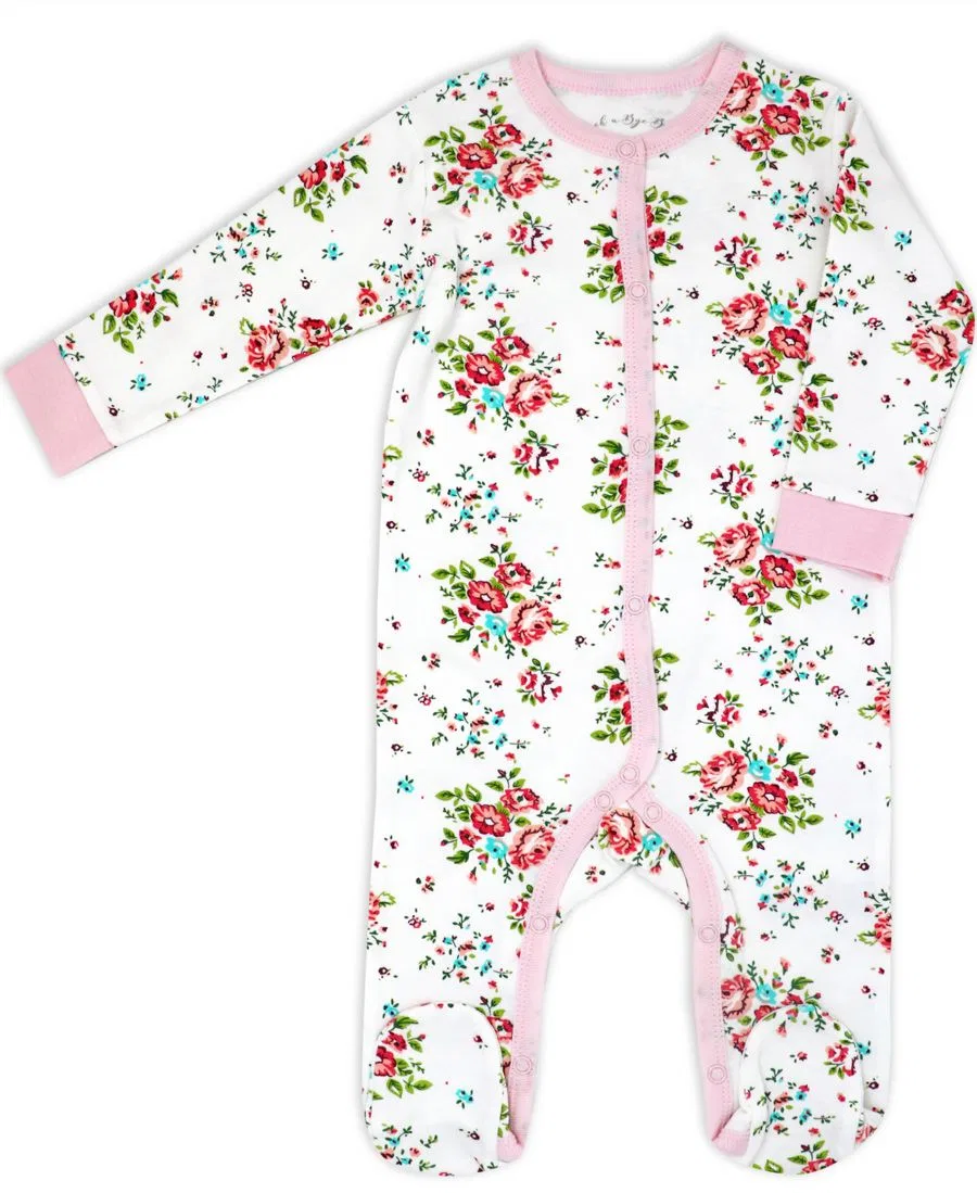Комплект для новорожденных девочек с цветочным принтом Rock-A-Bye Baby Boutique, Rose Needlepoint — фото 4
