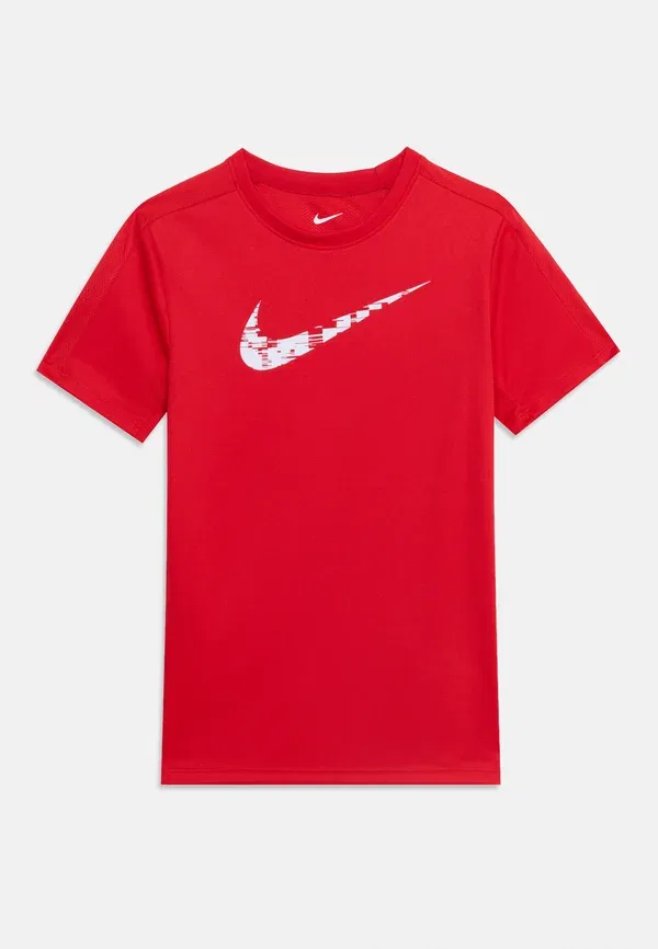 Футболка дышащая Dry fit unisex Nike Performance, University Red/White, белый