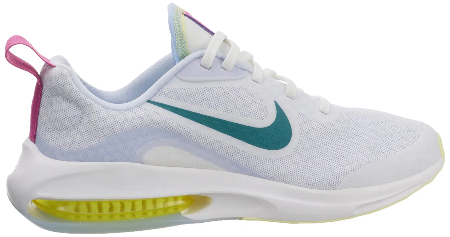 Детские кроссовки с амортизацией для мальчиков NIKE Air Zoom Arcadia 2, White Mineral Teal Cosmic Fuchsia — фото 4