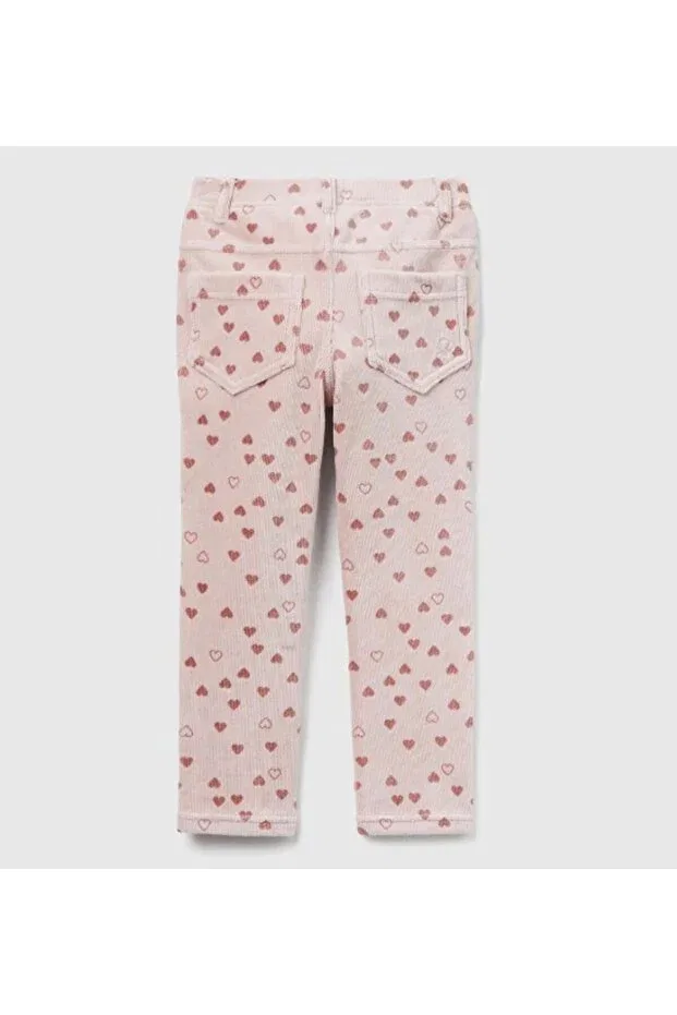 Детские леггинсы для девочек с принтом United Colors Of Benetton, Light Pink — фото 2