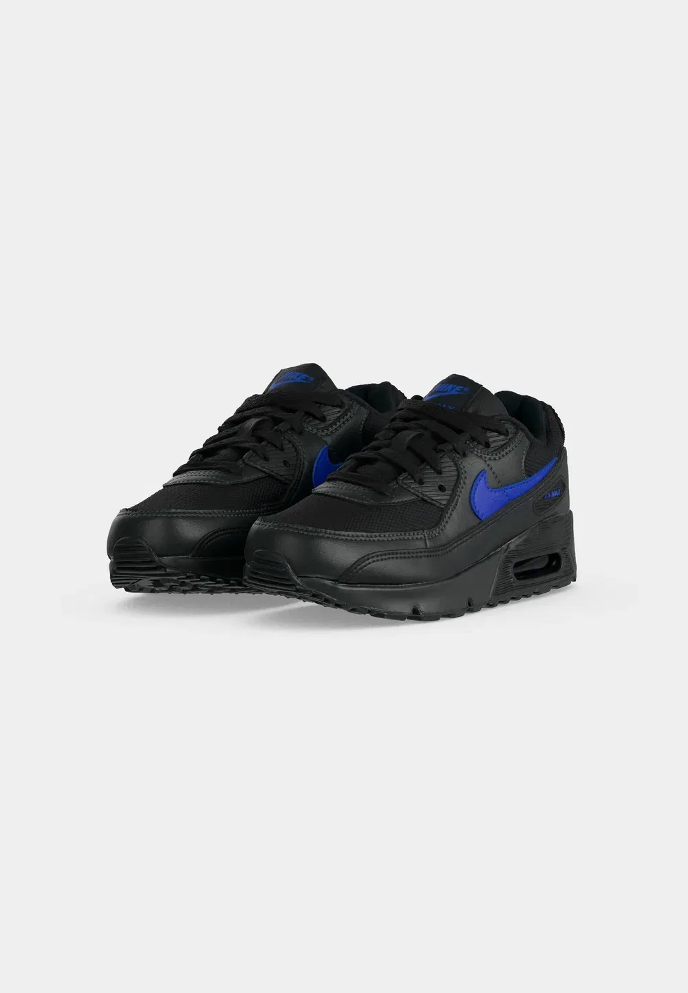 Кроссовки Air Max 90 Lace унисекс Nike Sportswear, Black/Racer Blue/Dark Smoke Grey — фото 3