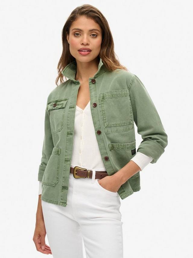 

Домашняя куртка с четырьмя карманами Superdry, цвет Jade Green