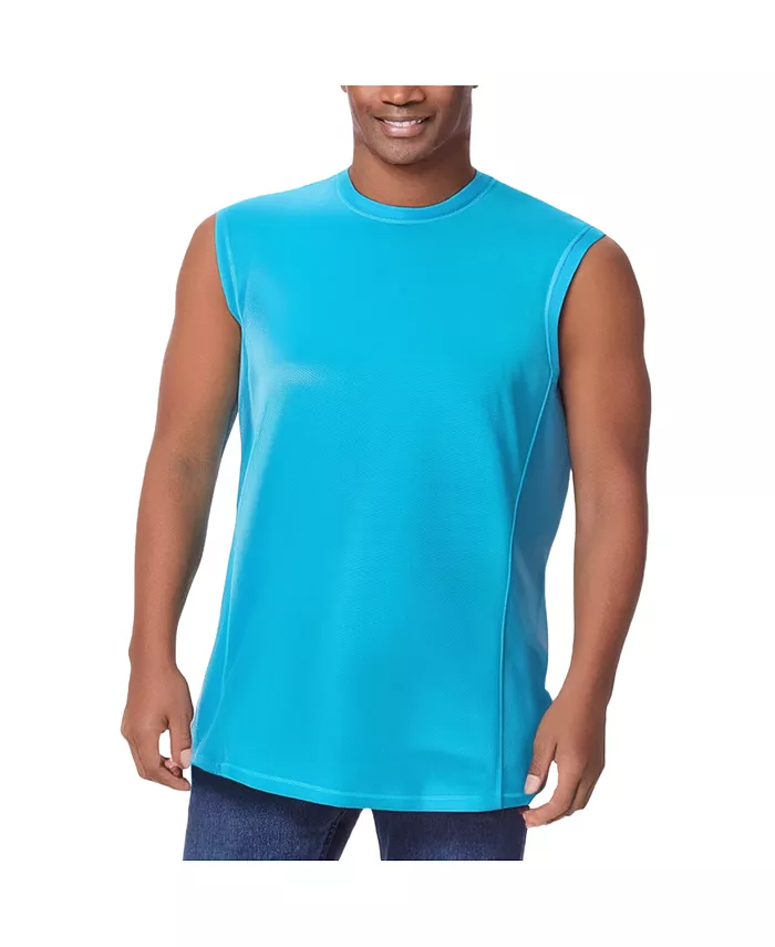 

Мужская майка для плавания Big & Tall Cling-Free Swim Muscle Tank KingSize, синий