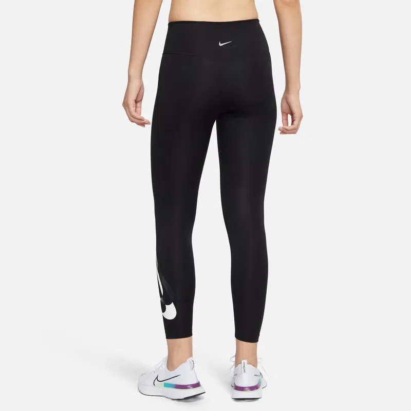 Леггинсы спортивные с завышенной талией Nike, черный — фото 4
