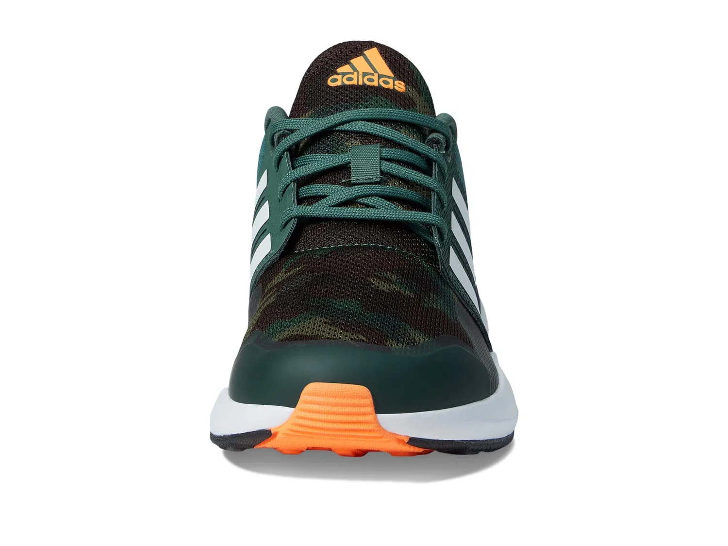 Детские кроссовки для мальчиков с принтом RapidaSport K Adidas, Oxide Green White Orange Screaming — фото 4