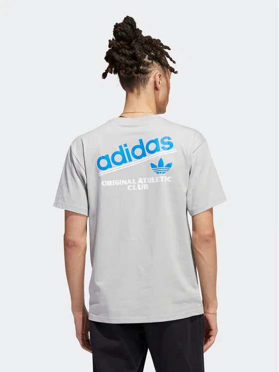 Футболка regular fit Athletic Club Adidas, серый — фото 2