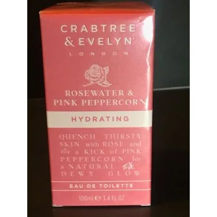 Туалетная вода увлажняющая Crabtree & Evelyn Rosewater & Pink Peppercorn, 100 мл