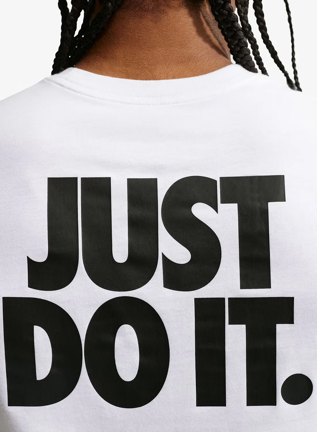 Футболка с принтом Just Do It Nike, белый — фото 3
