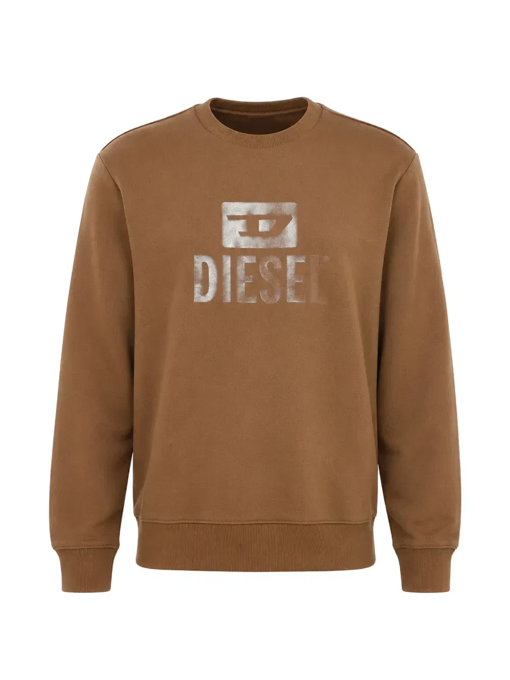 Толстовка с логотипом Diesel, коричневый