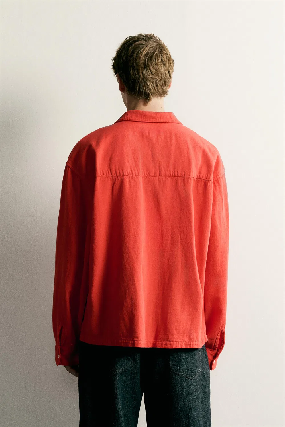 Поло свободного кроя ZARA, Red — фото 3
