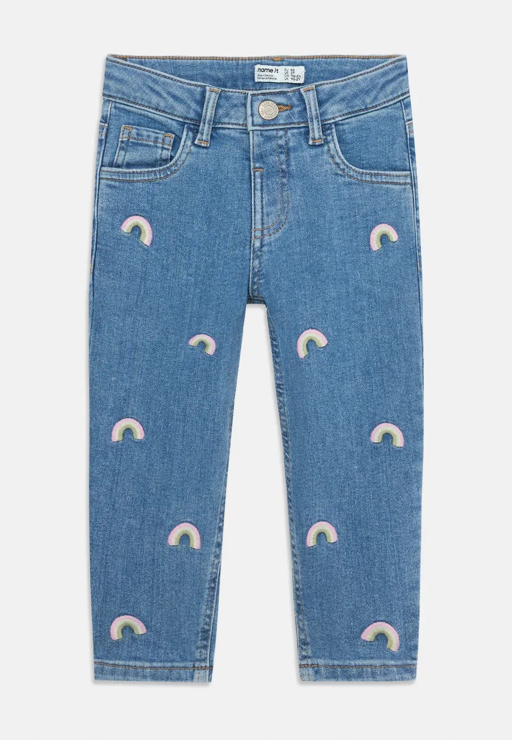 Nmfbella - джинсы зауженного кроя Name It, Medium Blue Denim — фото 3