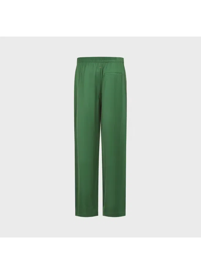 Брюки с контрастными боковыми полосками Zara, темно-зеленый — фото 3