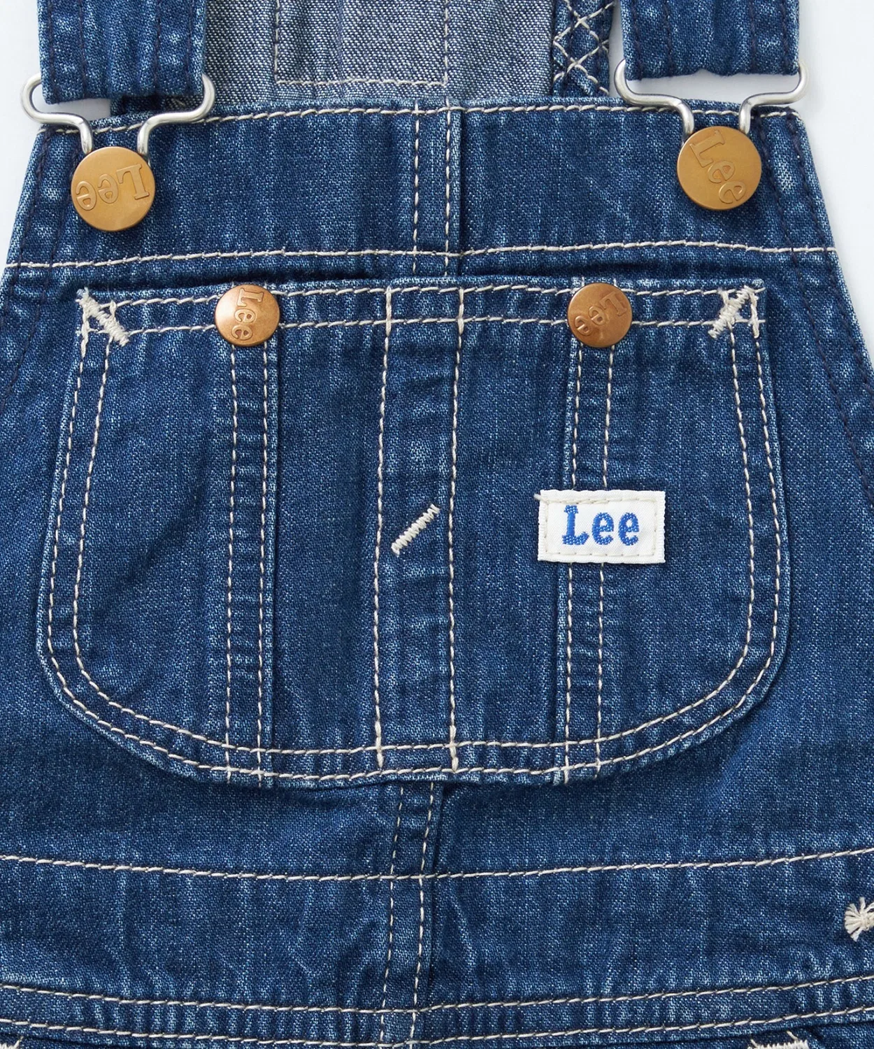 Детский джинсовый сарафан с регулируемыми бретелями Lee, Indigo Blue — фото 4