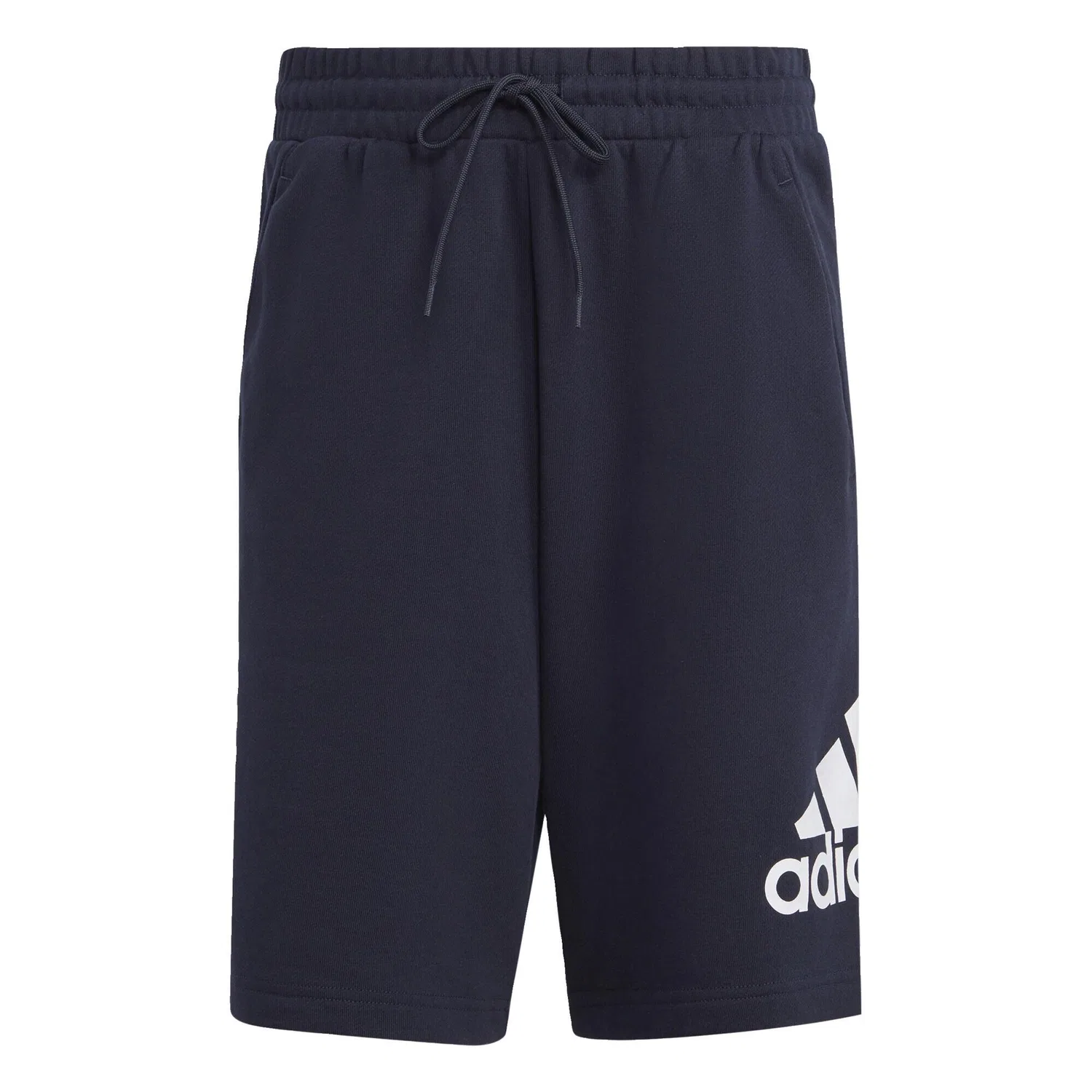 Женские шорты с принтом Essentials Big Logo French Terry Shorts Adidas, Petrolblau Weiss — фото 2