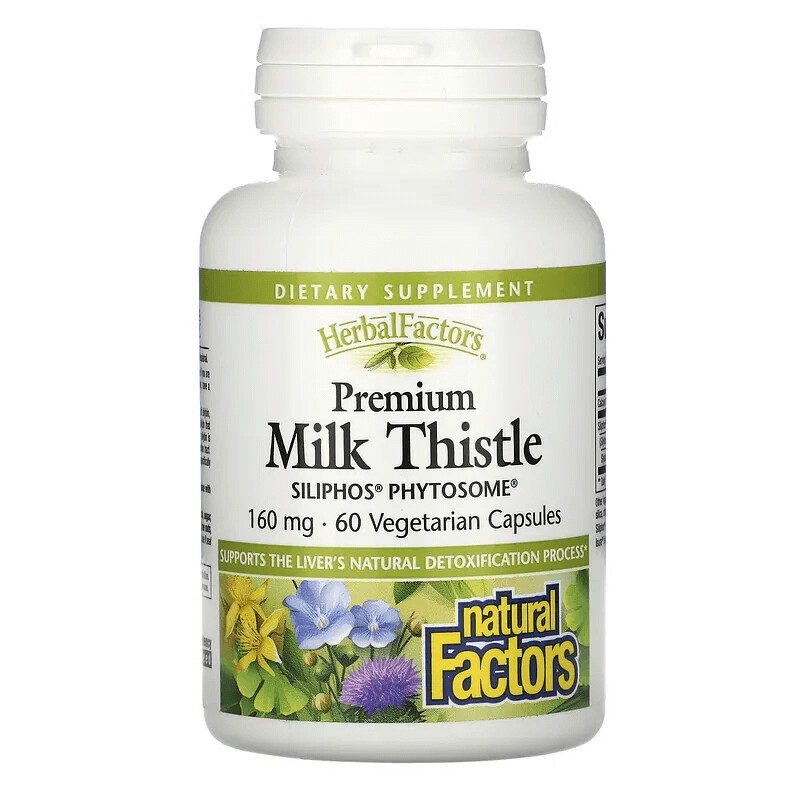 

Расторопша Natural Factors 160 мг, 60 капсул
