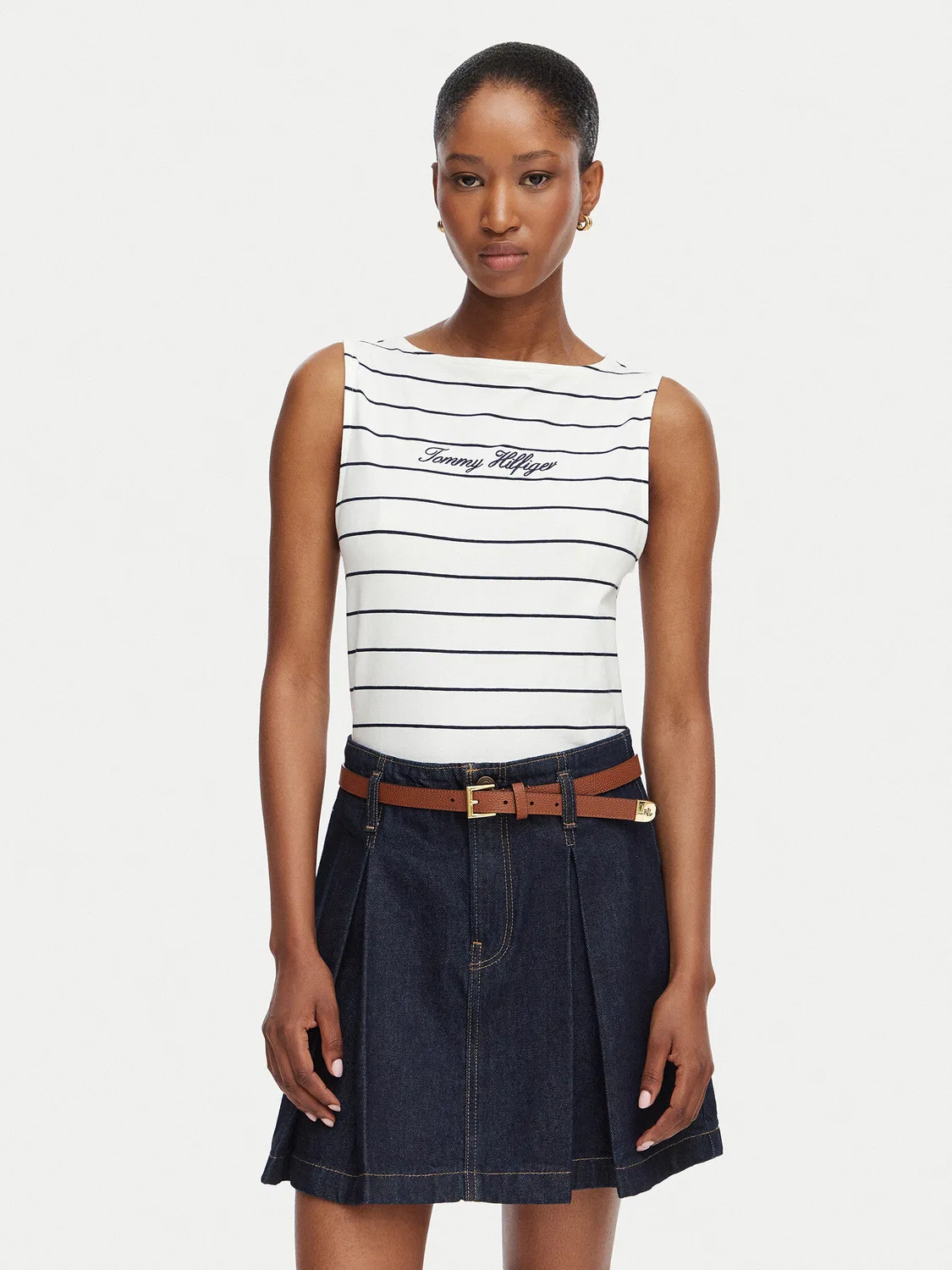 Женский топ стандартного кроя Classic Tommy Hilfiger, белый