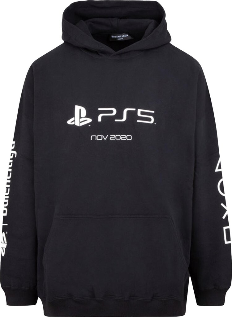 

Худи Balenciaga Playstation Boxy Hoodie 'Black', черный