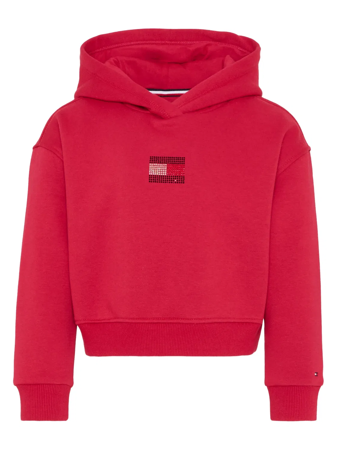Худи с длинными рукавами и логотипом Tommy Hilfiger, красный