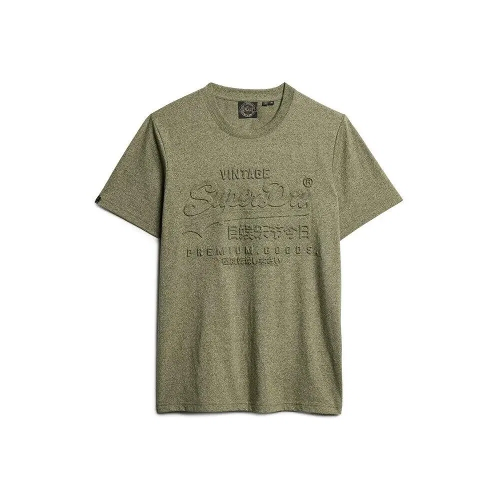 Мужская футболка с рельефным принтом Superdry, Green
