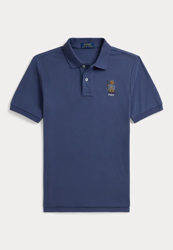 Футболка поло с вышивкой Polo bear cotton mesh polo shirt Polo Ralph Lauren, Old Royal