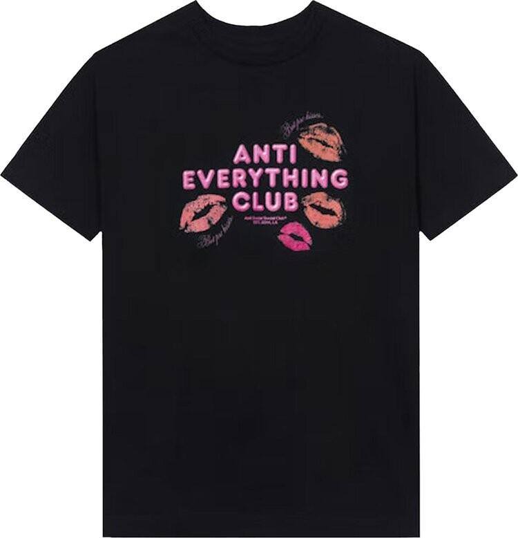 

Футболка Anti Social Social Club Anti Everything Club <3 T-Shirt 'Black', черный