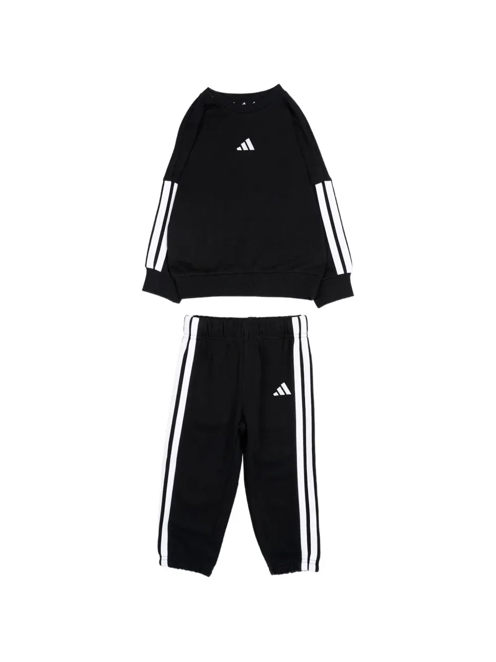 Спортивный костюм с логотипом и боковыми полосками Adidas Kids, черный