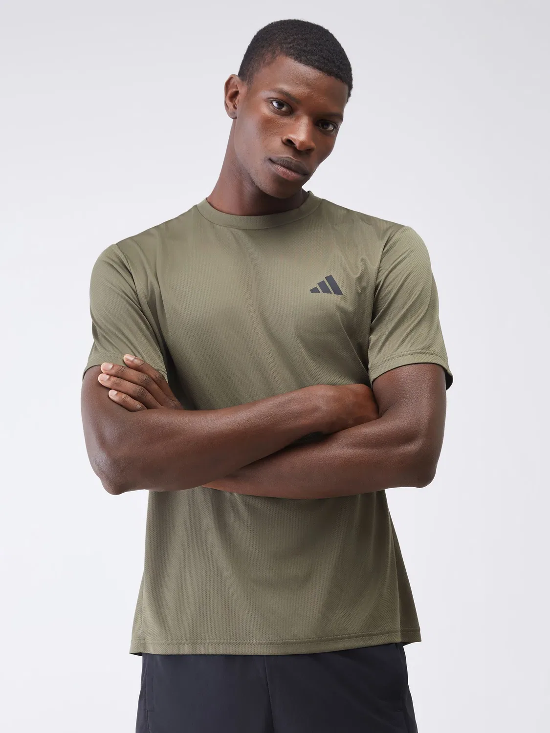 Футболка тренировочная Workout Essentials Base adidas, хаки