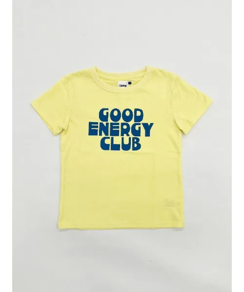 Детская футболка Catchup GOOD ENERGY CLUB с принтом жёлтая