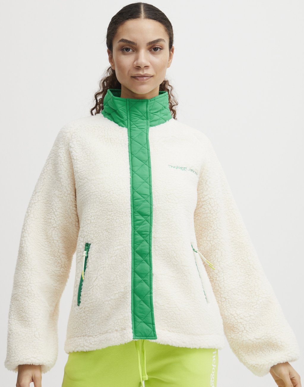 

Флисовая куртка JCBERRI RAGLAN TheJoggConcept, зеленый