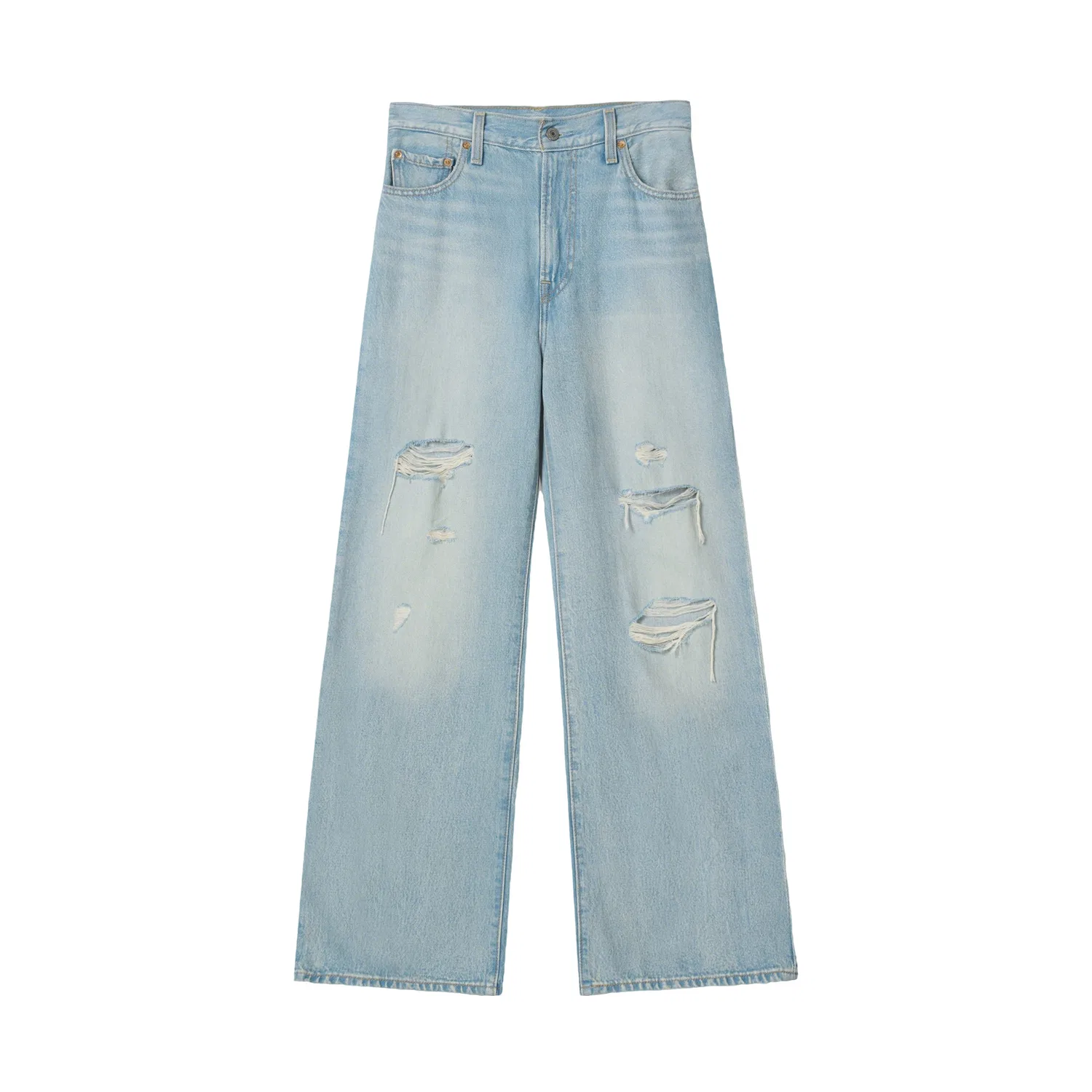 Женские джинсы с принтом Light Blue Levis, Light Blue