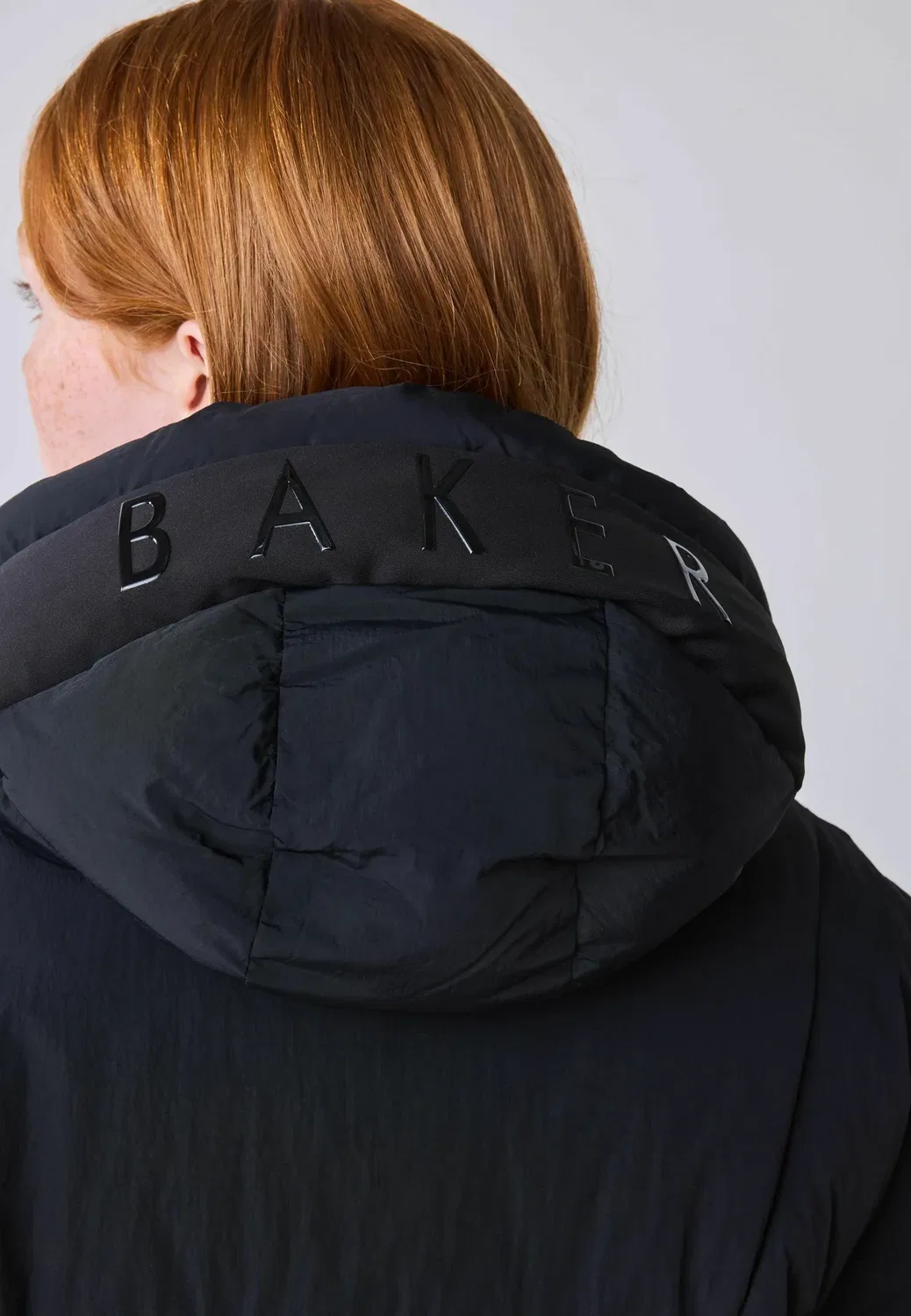 Водостойкое длинное утепленное пальто - зимнее пальто Baker By Ted Baker, Black — фото 3