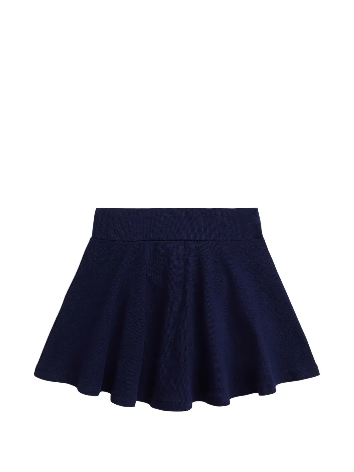 Сетчатая юбка-шорты с вышивкой Polo Ralph Lauren Kids, синий — фото 2