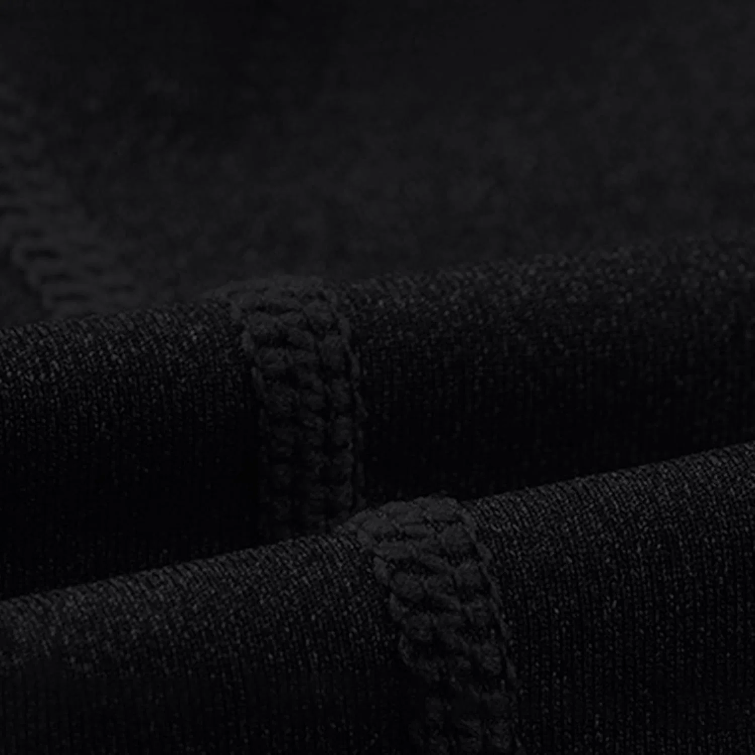 Мужская футболка с длинным рукавом, Quarter Zip, чёрный — фото 4
