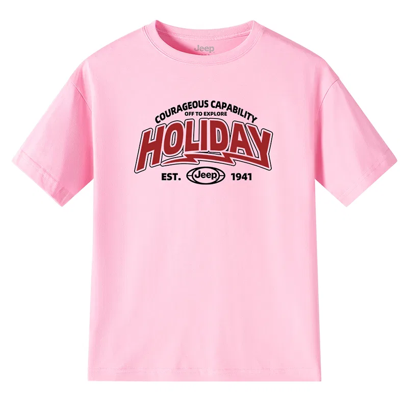 Детская футболка из плотного хлопка Jeep, Sky Pink