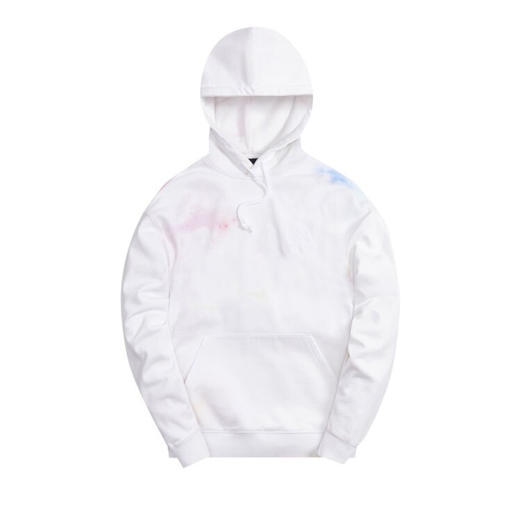 

Худи Kith Tie Dye Williams III Hoodie 'White/Red', белый