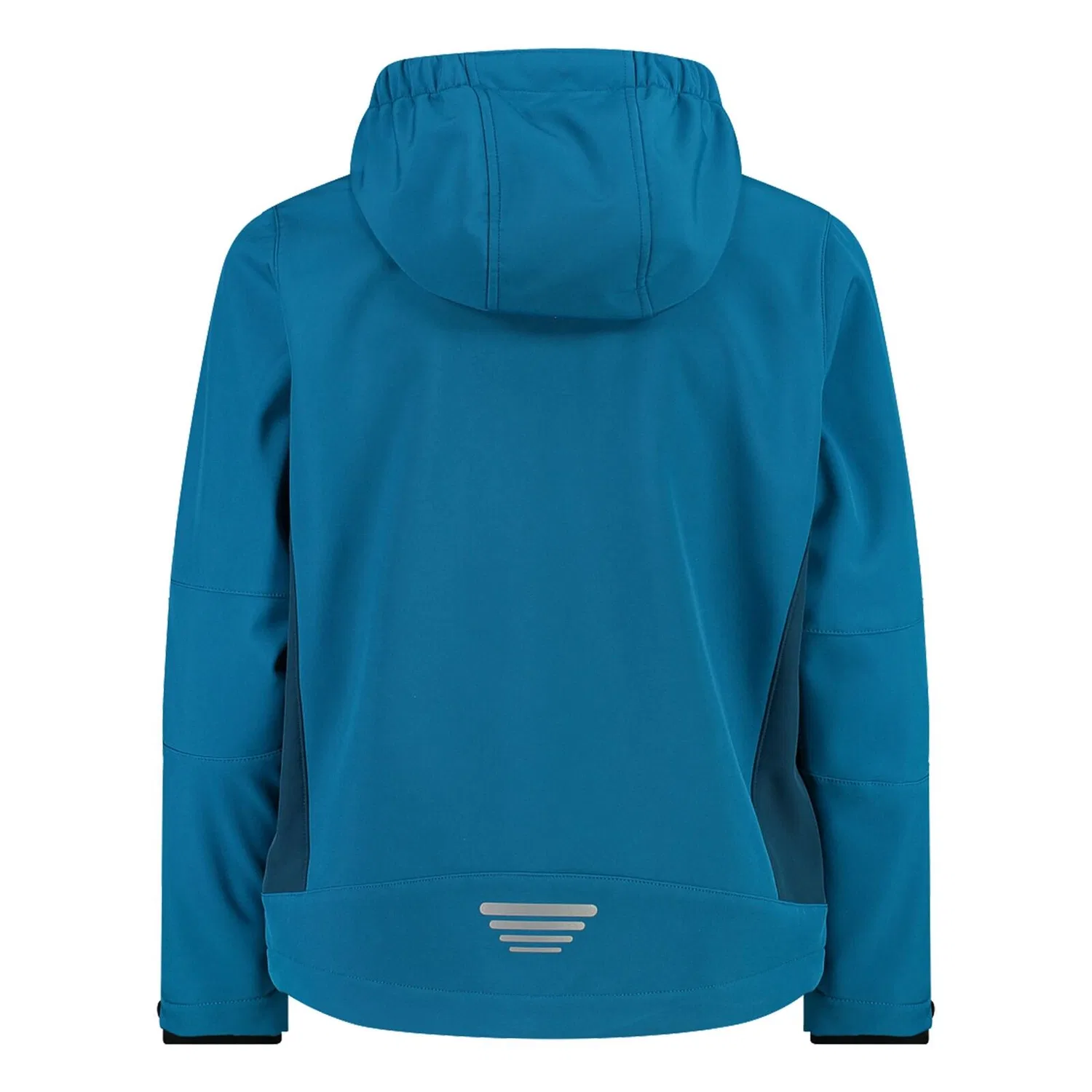 Детская софтшелл-куртка с капюшоном Fix Hood Cmp, Konigsblau Turkis Schwarz — фото 4