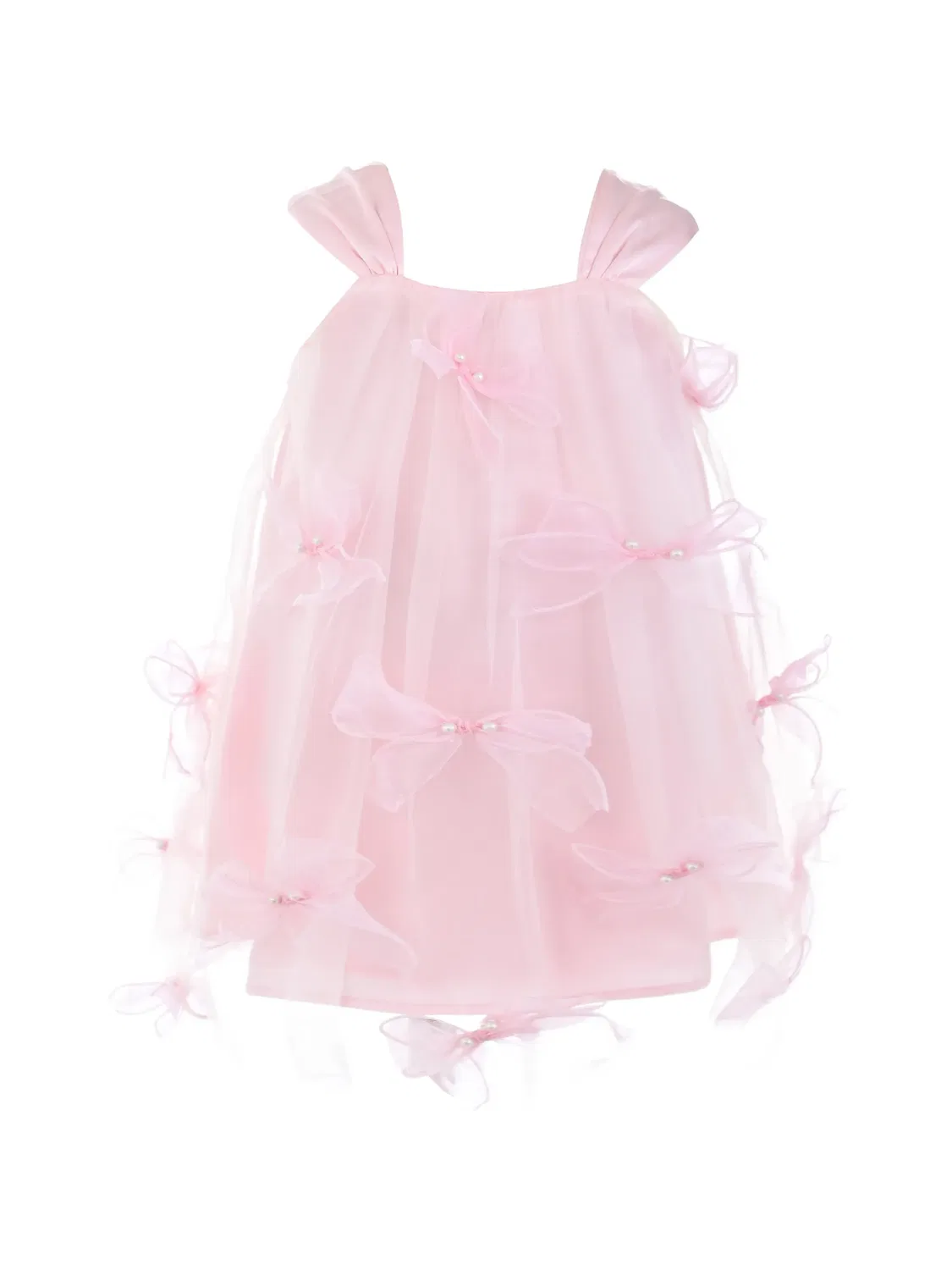 Платье Manisa из тюля с бантом Mimi Tutu, розовый