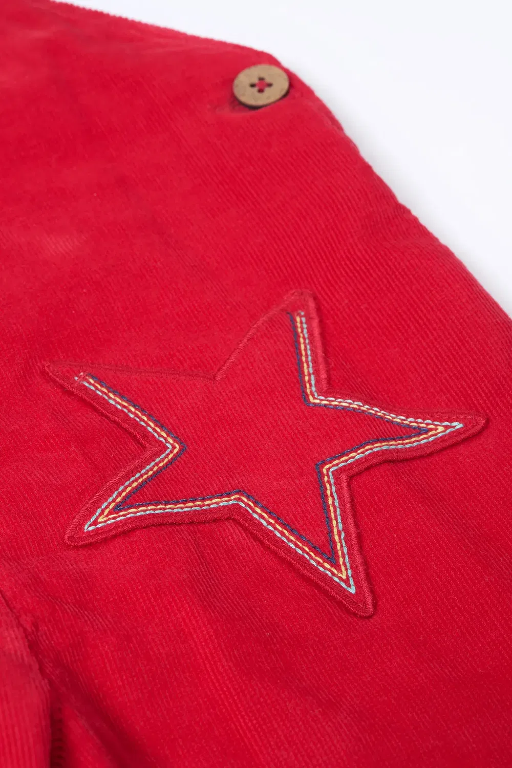 Детский комбинезон из вельвета Cory cord Frugi, Red — фото 3