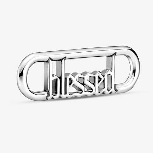 

Звено для браслета Pandora ME Styling Blessed Word, серебро